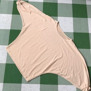 No tags shoulderless top